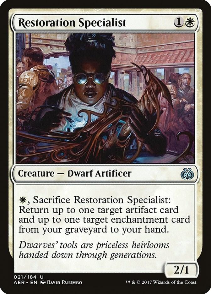 Restoration Specialist 21 card from Aether Revolt