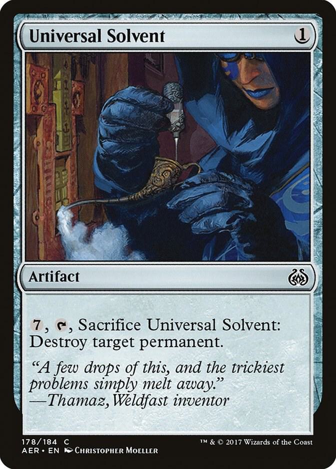 Universal Solvent 178 card from Aether Revolt