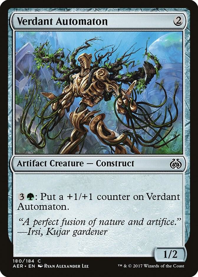 Verdant Automaton 180 card from Aether Revolt