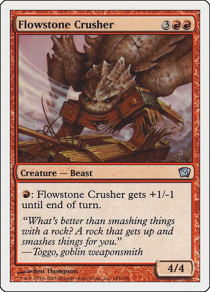 Flowstone Crusher 184 card from 9th Edition