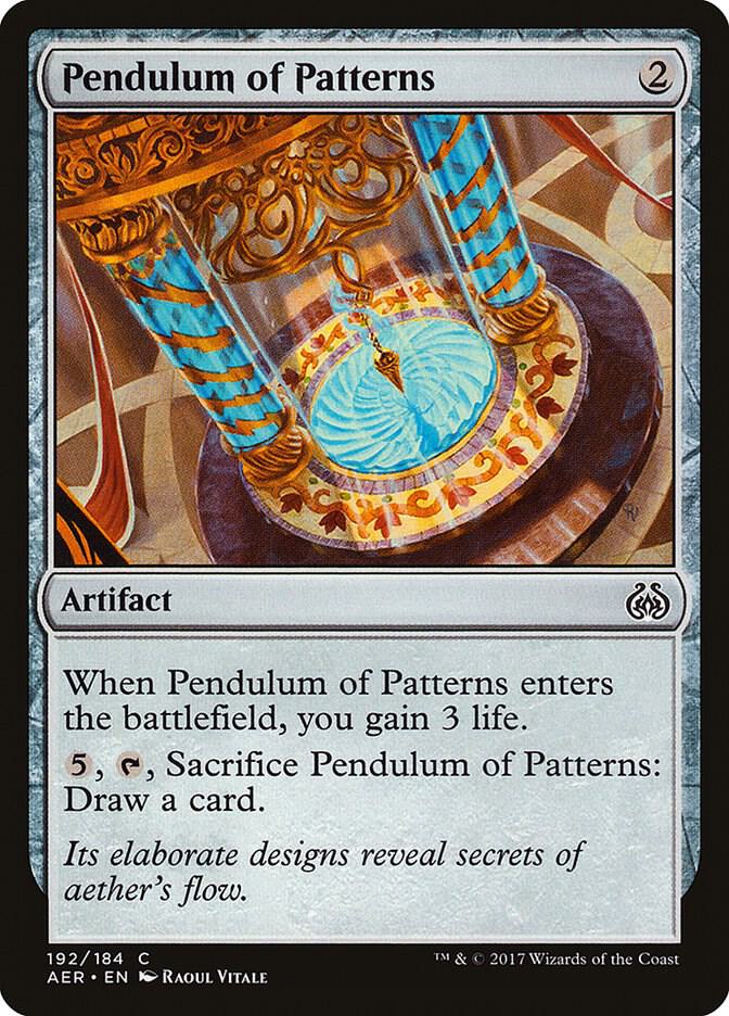Pendulum of Patterns 192 card from Aether Revolt