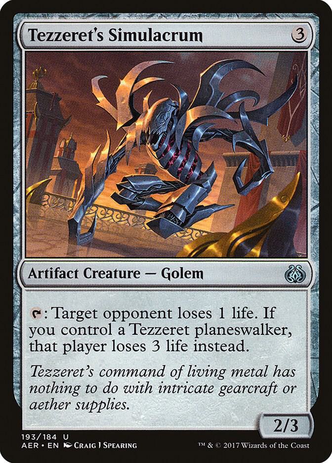 Tezzeret's Simulacrum 193 card from Aether Revolt