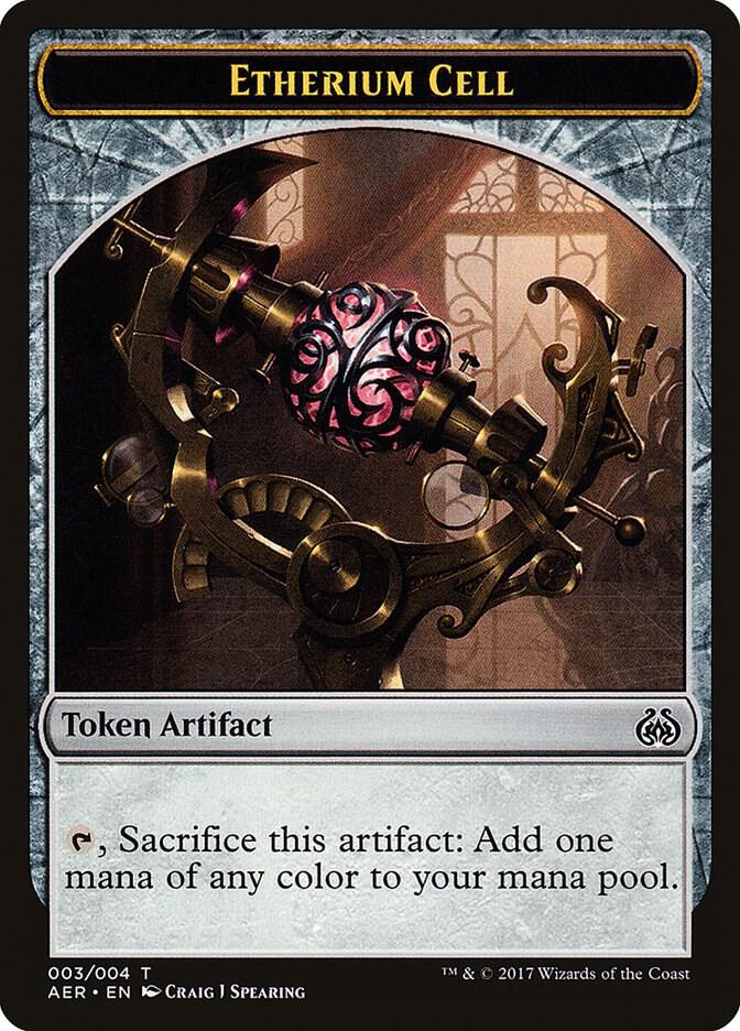 Etherium Cell Token 3 card from Aether Revolt