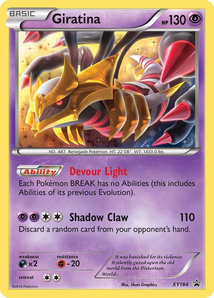 Giratina XY184 card from XY Promos