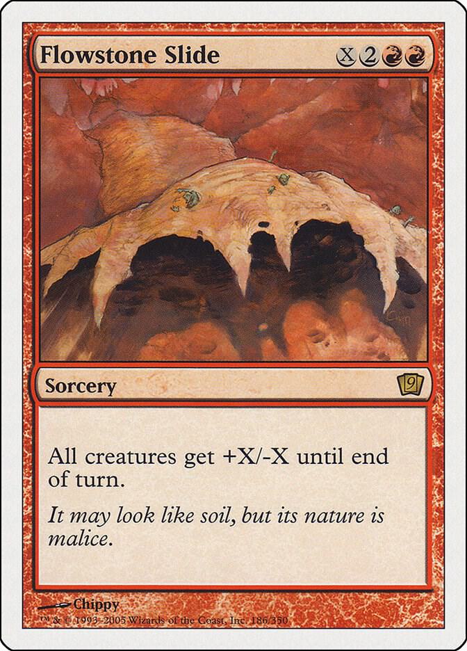 Flowstone Slide 186 card from 9th Edition