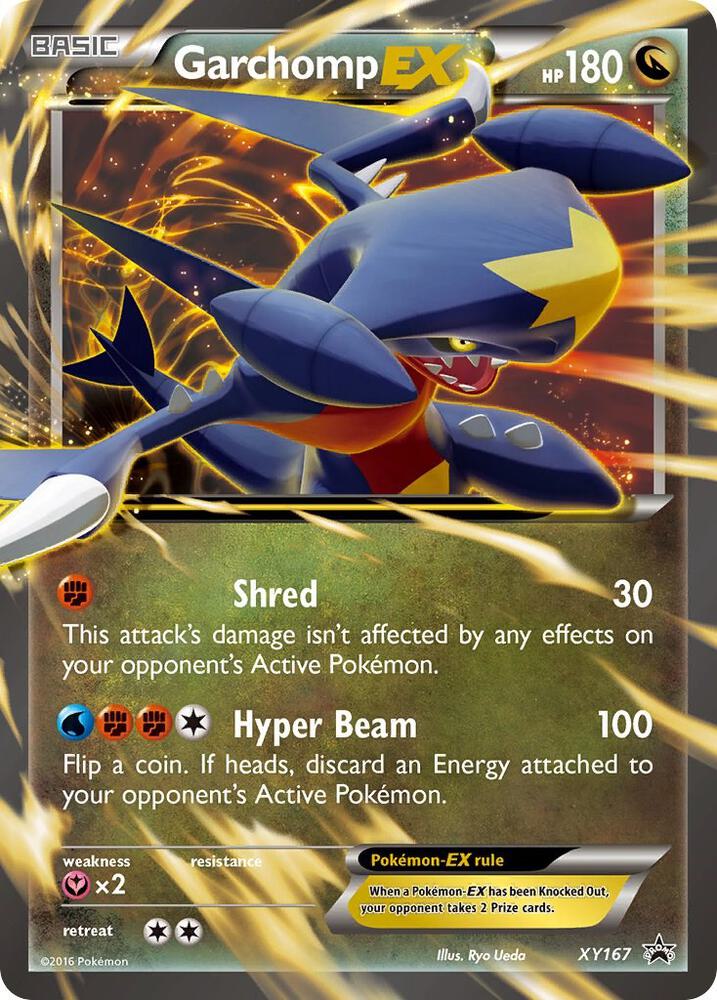 Garchomp EX XY167 card from XY Promos