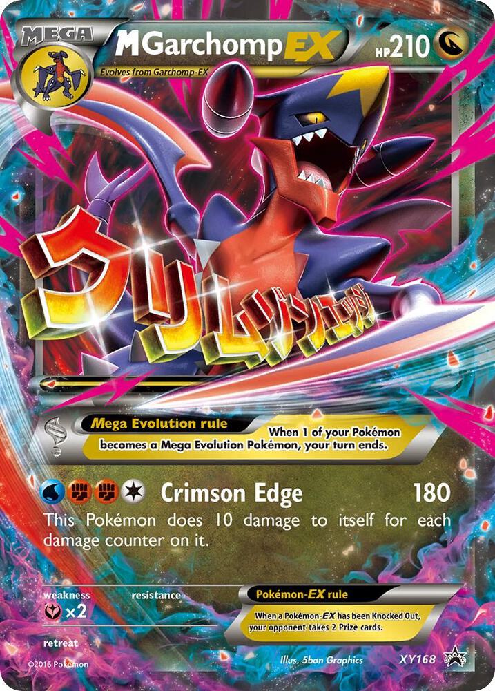 M Garchomp EX XY168 card from XY Promos
