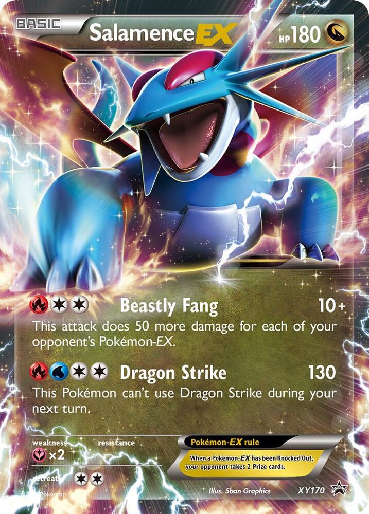 Salamence EX XY170 card from XY Promos