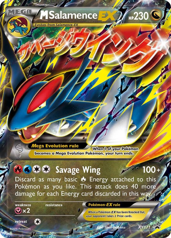 M Salamence EX XY171 card from XY Promos