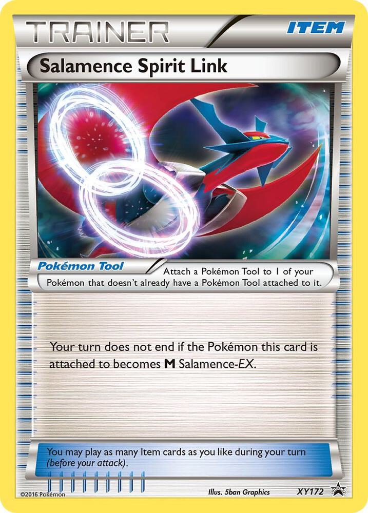 Salamence Spirit Link XY172 card from XY Promos