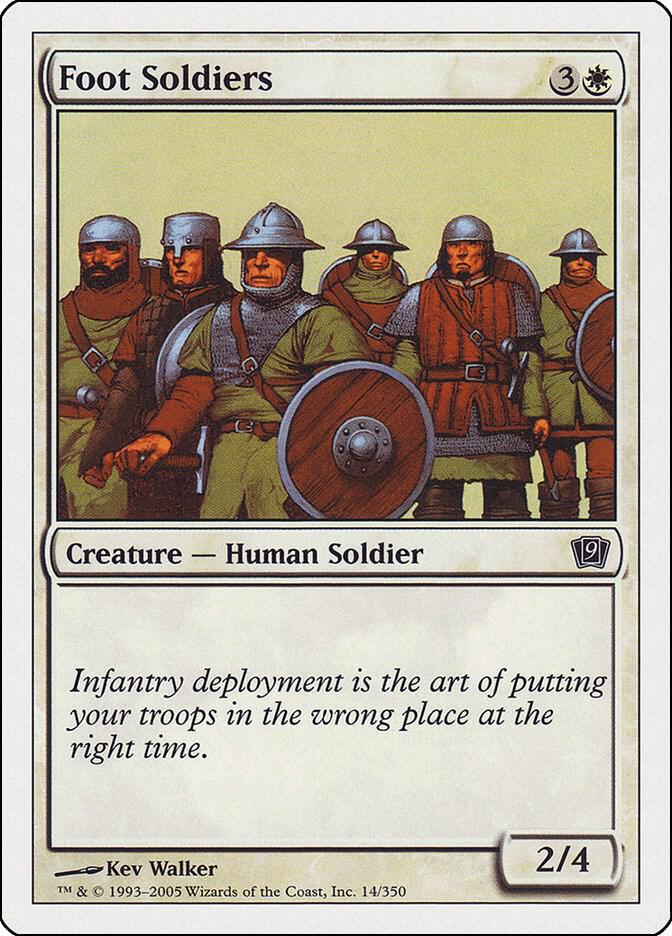 Foot Soldiers 14 card from 9th Edition