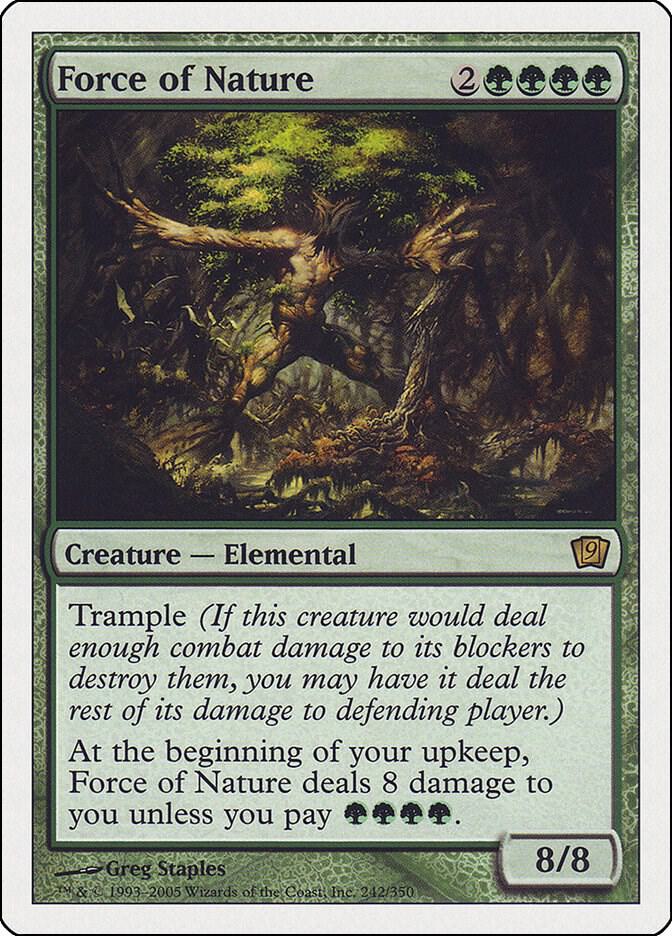 Force of Nature 242 card from 9th Edition