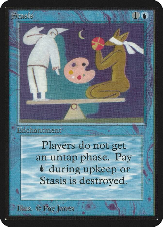 Stasis card from Alpha Edition