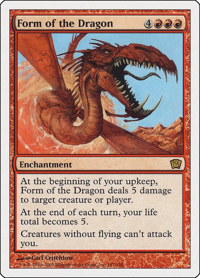 Form of the Dragon 187 card from 9th Edition