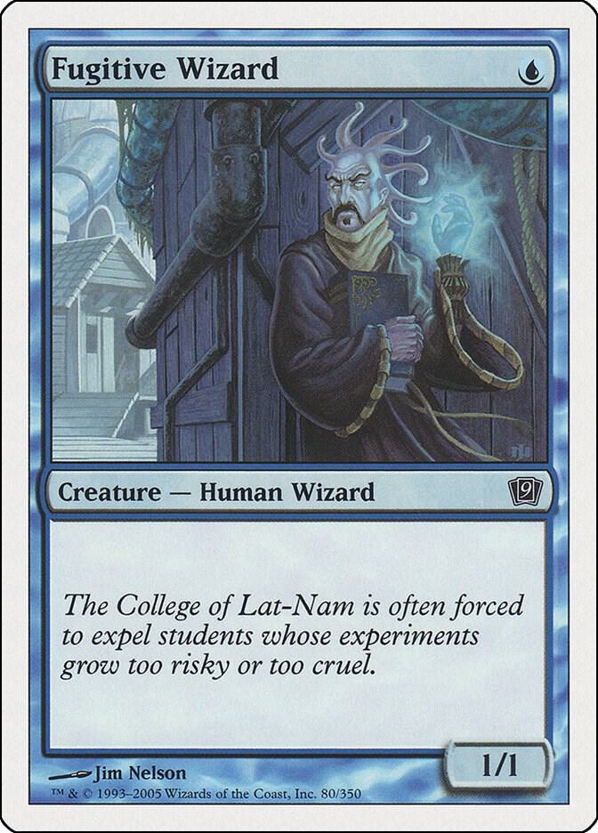 Fugitive Wizard 80 card from 9th Edition