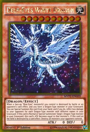 Deep-Eyes White Dragon MVP1-ENG05 card from The Dark Side of Dimensions Movie Pack: Gold Edition
