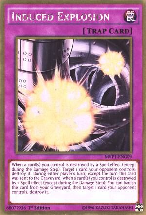 Induced Explosion MVP1-ENG09 card from The Dark Side of Dimensions Movie Pack: Gold Edition