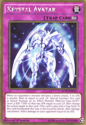 Krystal Avatar MVP1-ENG11 card from The Dark Side of Dimensions Movie Pack: Gold Edition