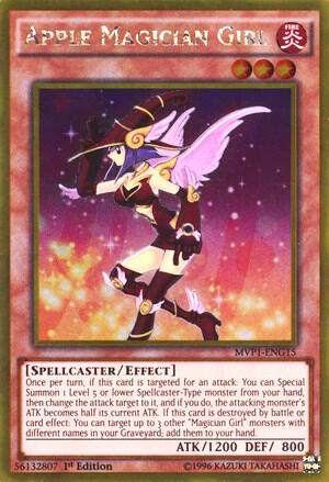 Apple Magician Girl MVP1-ENG15 card from The Dark Side of Dimensions Movie Pack: Gold Edition