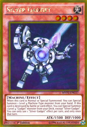 Silver Gadget MVP1-ENG17 card from The Dark Side of Dimensions Movie Pack: Gold Edition
