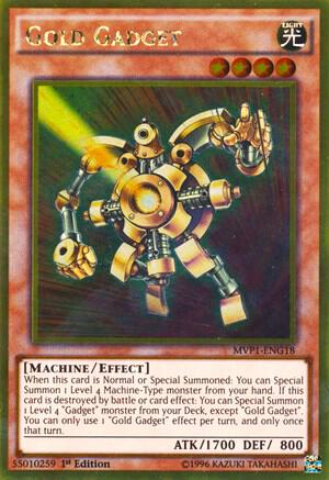 Gold Gadget MVP1-ENG18 card from The Dark Side of Dimensions Movie Pack: Gold Edition