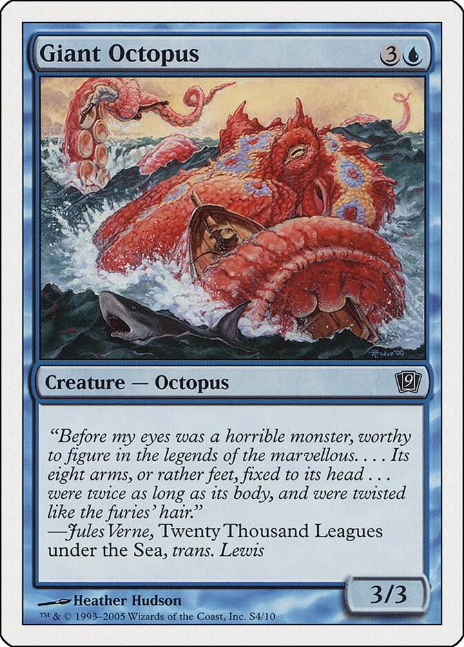 Giant Octopus S4 card from 9th Edition