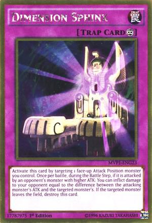 Dimension Sphinx MVP1-ENG23 card from The Dark Side of Dimensions Movie Pack: Gold Edition