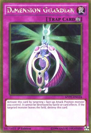 Dimension Guardian MVP1-ENG24 card from The Dark Side of Dimensions Movie Pack: Gold Edition