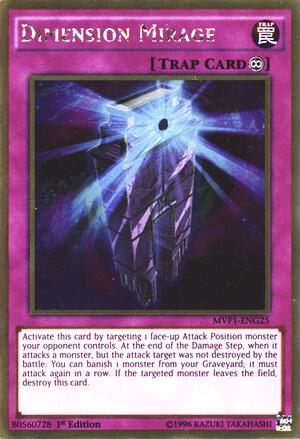 Dimension Mirage MVP1-ENG25 card from The Dark Side of Dimensions Movie Pack: Gold Edition