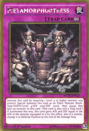 Metamorphortress MVP1-ENG27 card from The Dark Side of Dimensions Movie Pack: Gold Edition