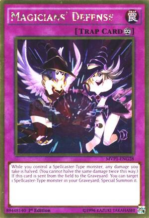 Magicians' Defense MVP1-ENG28 card from The Dark Side of Dimensions Movie Pack: Gold Edition