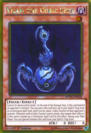 Vijam the Cubic Seed MVP1-ENG32 card from The Dark Side of Dimensions Movie Pack: Gold Edition