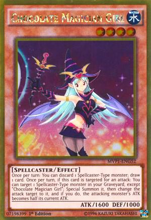Chocolate Magician Girl MVP1-ENG52 card from The Dark Side of Dimensions Movie Pack: Gold Edition