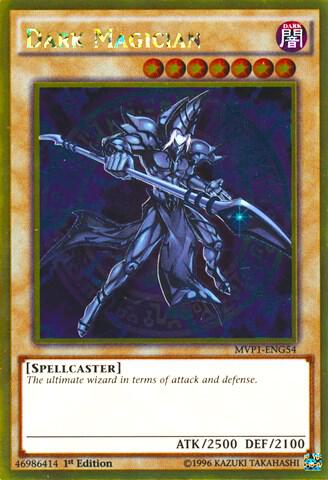 Dark Magician MVP1-ENG54 card from The Dark Side of Dimensions Movie Pack: Gold Edition