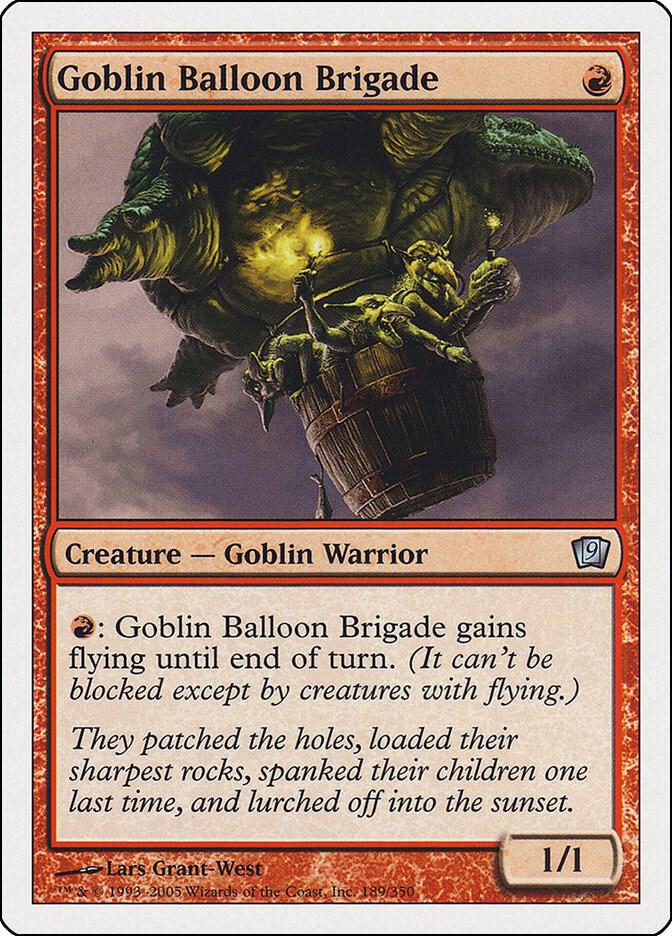Goblin Balloon Brigade 189 card from 9th Edition