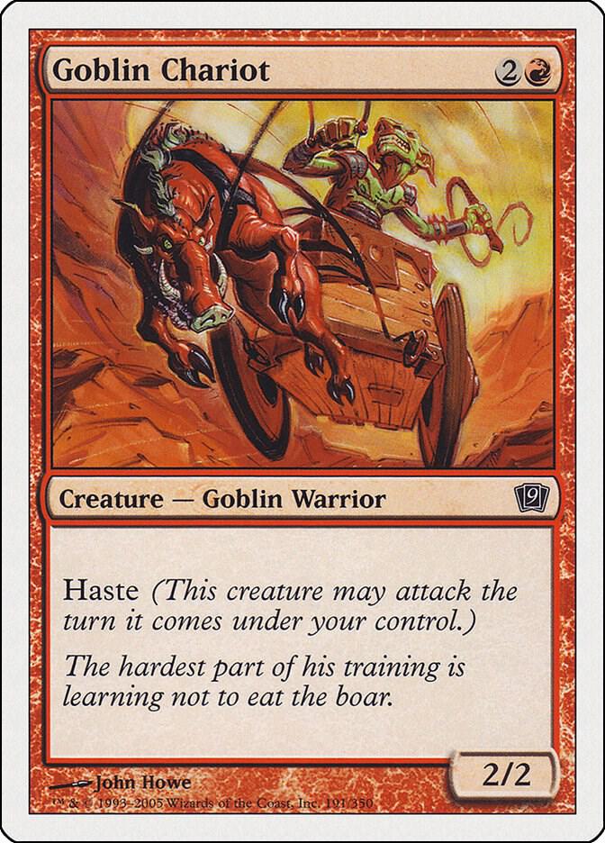 Goblin Chariot 191 card from 9th Edition