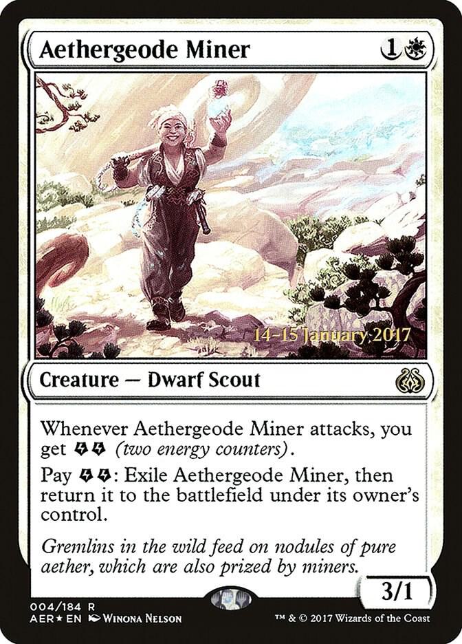Aethergeode Miner 4 card from Prerelease Cards