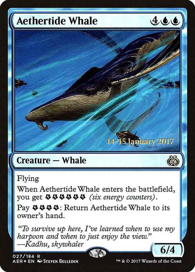 Aethertide Whale 27 card from Prerelease Cards