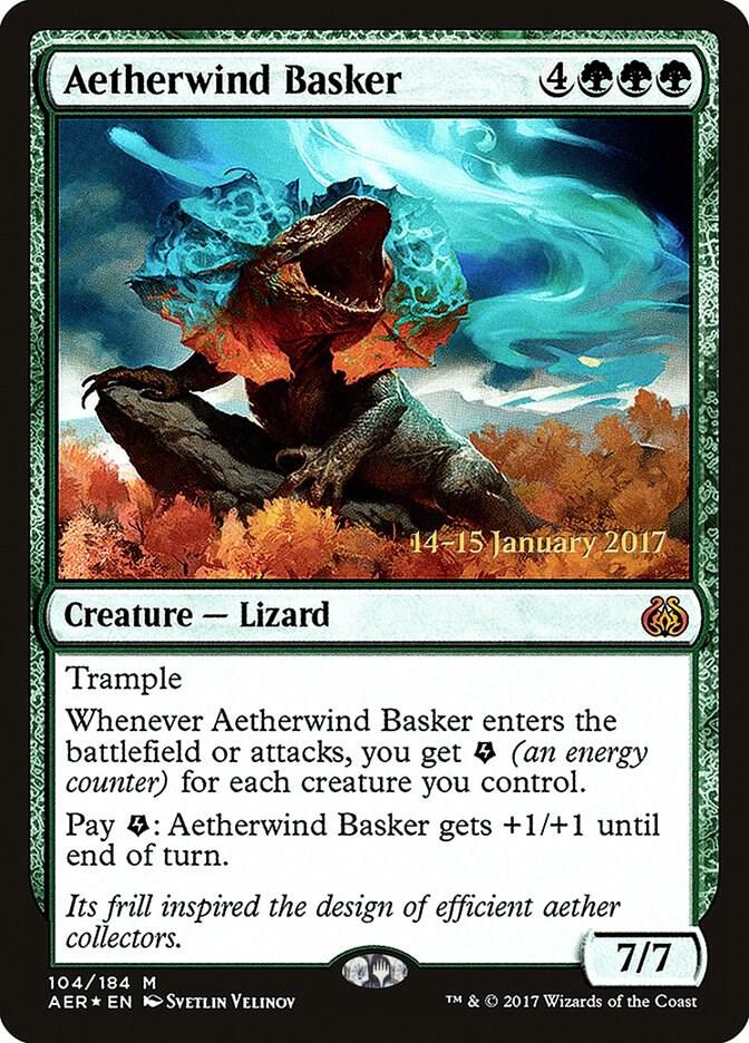 Aetherwind Basker 104 card from Prerelease Cards