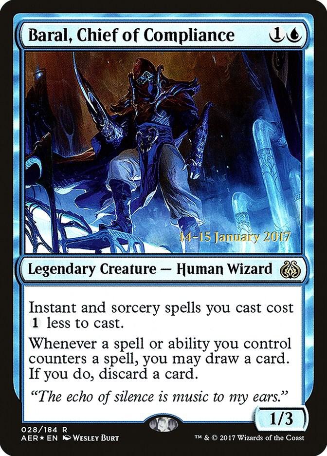 Baral, Chief of Compliance 28 card from Prerelease Cards