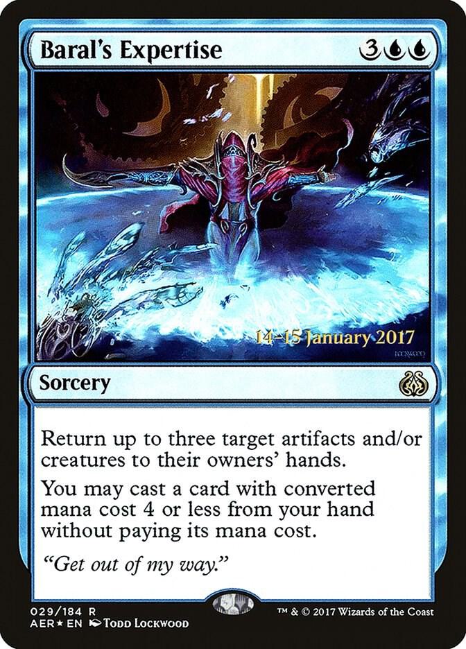 Baral's Expertise 29 card from Prerelease Cards