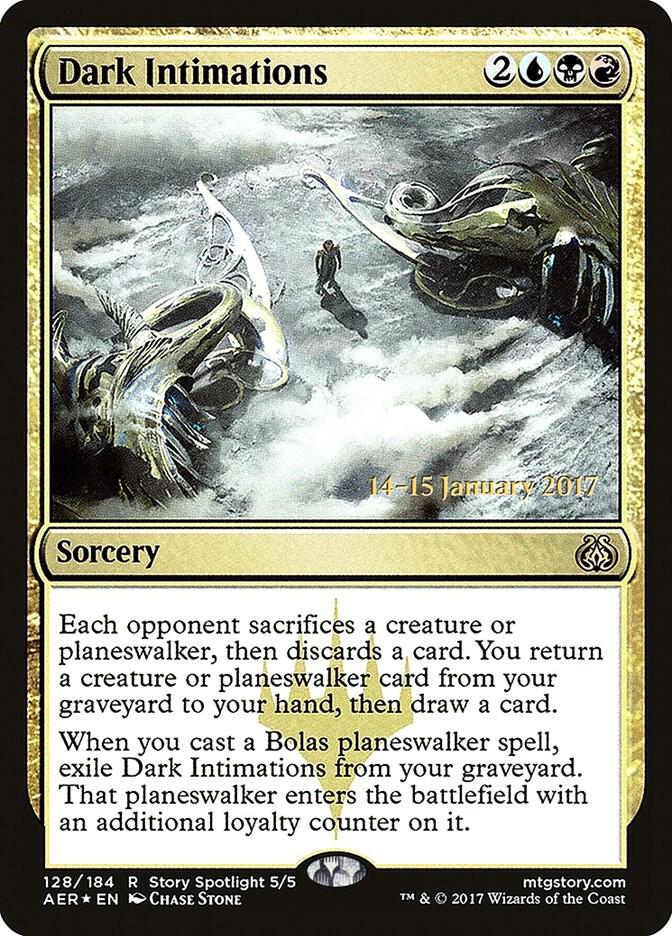 Dark Intimations 128 card from Prerelease Cards