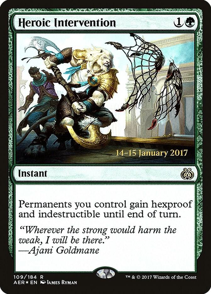 Heroic Intervention (AER) 109 card from Prerelease Cards