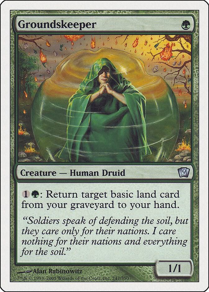 Groundskeeper 247 card from 9th Edition