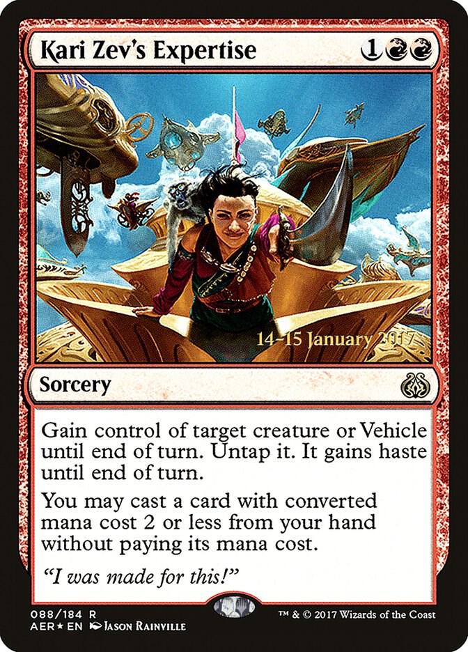 Kari Zev's Expertise 88 card from Prerelease Cards