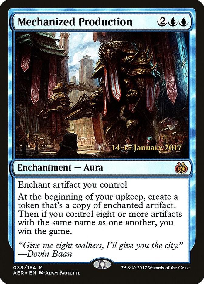 Mechanized Production 38 card from Prerelease Cards