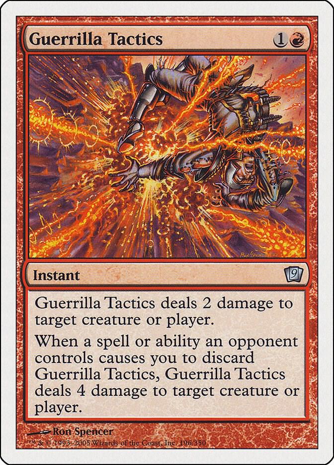 Guerrilla Tactics 196 card from 9th Edition