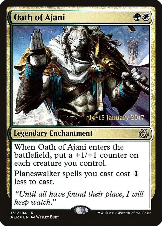 Oath of Ajani 131 card from Prerelease Cards