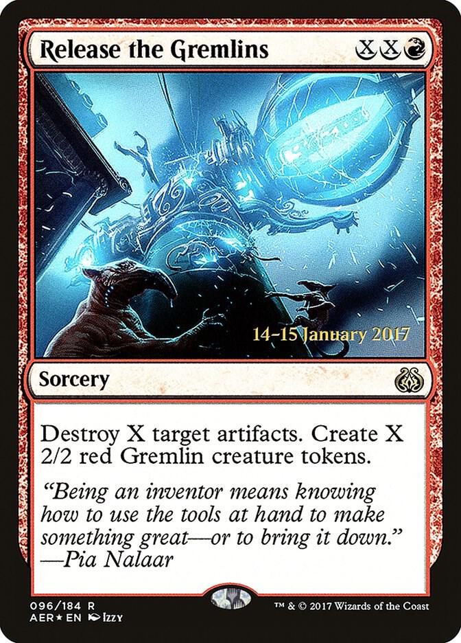 Release the Gremlins 96 card from Prerelease Cards