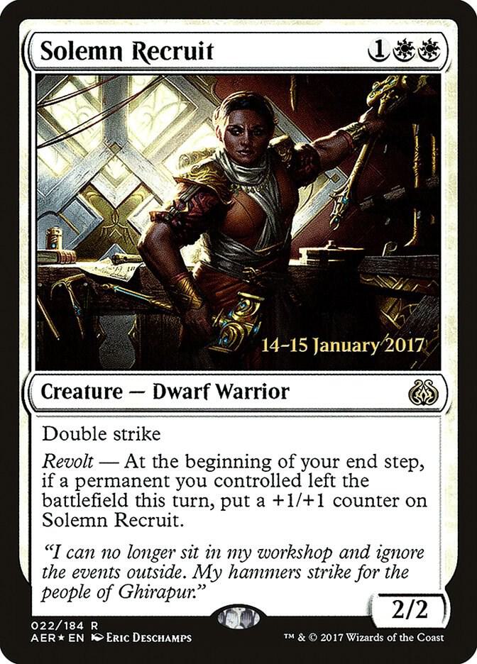 Solemn Recruit 22 card from Prerelease Cards